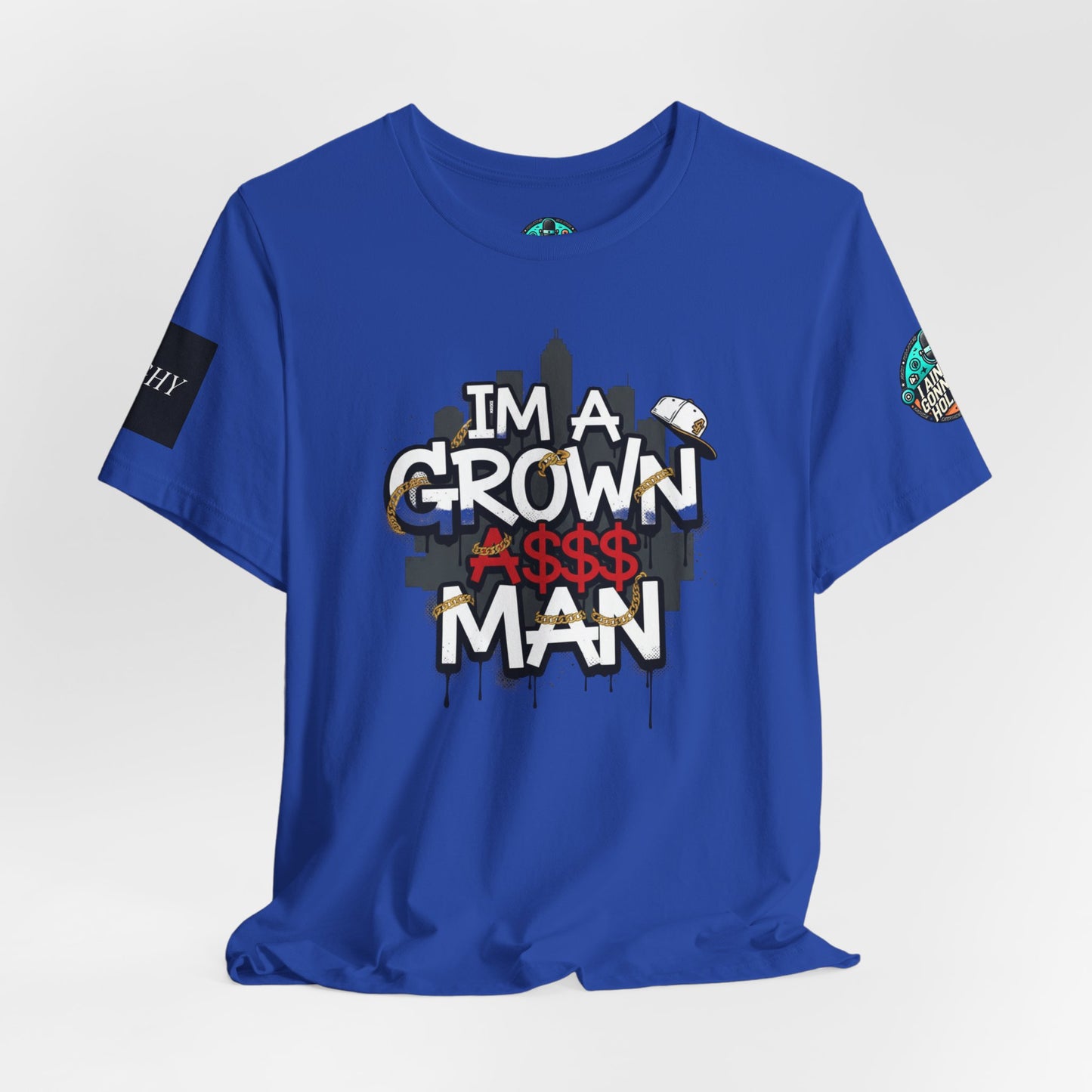 Grown Ass Man 2.0 Graphic Tee — Funny Urban Slang T‑Shirt
