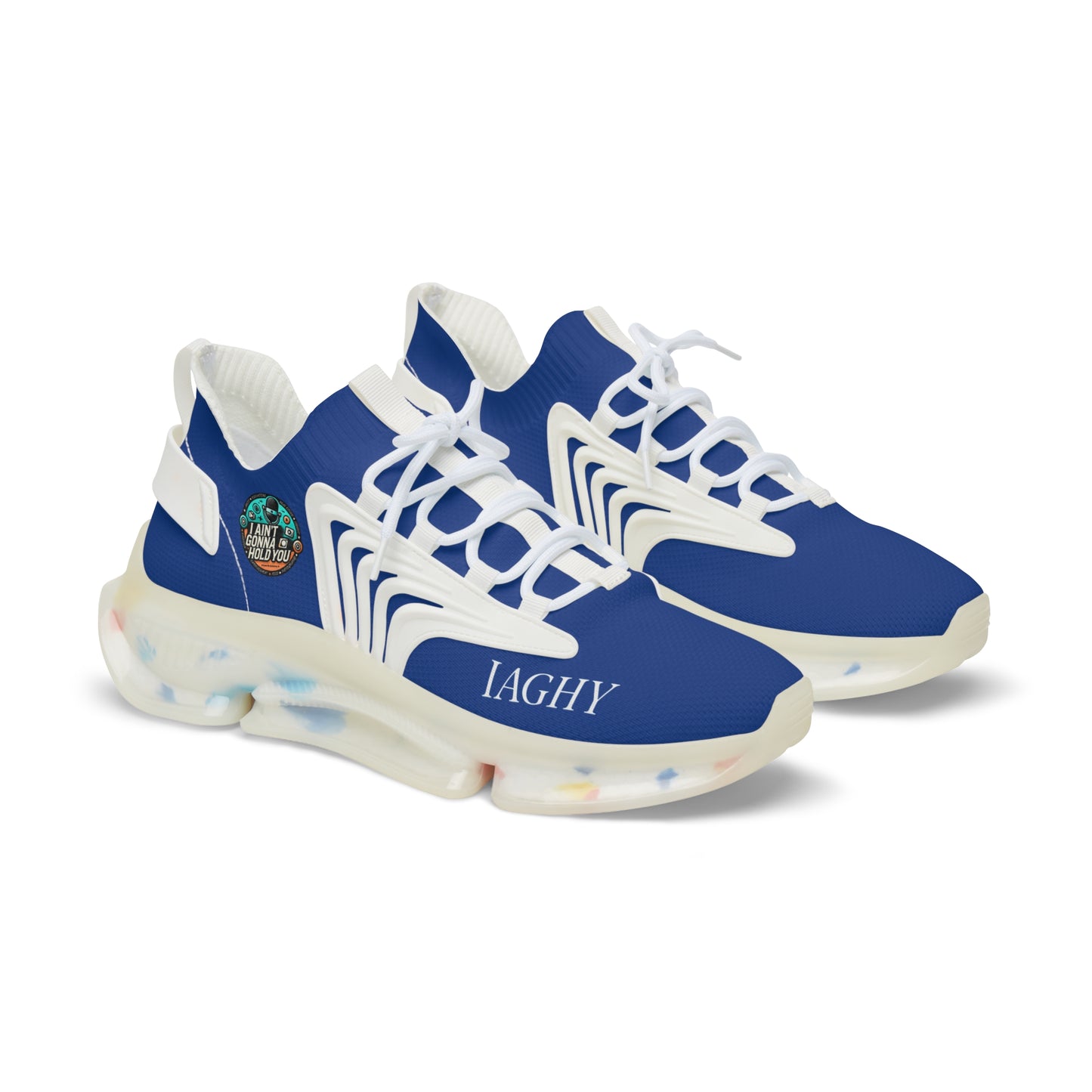 Blue Mesh Sneakers - 'I AINT GONNA HOLD YOU' Exclusive Collection for Men