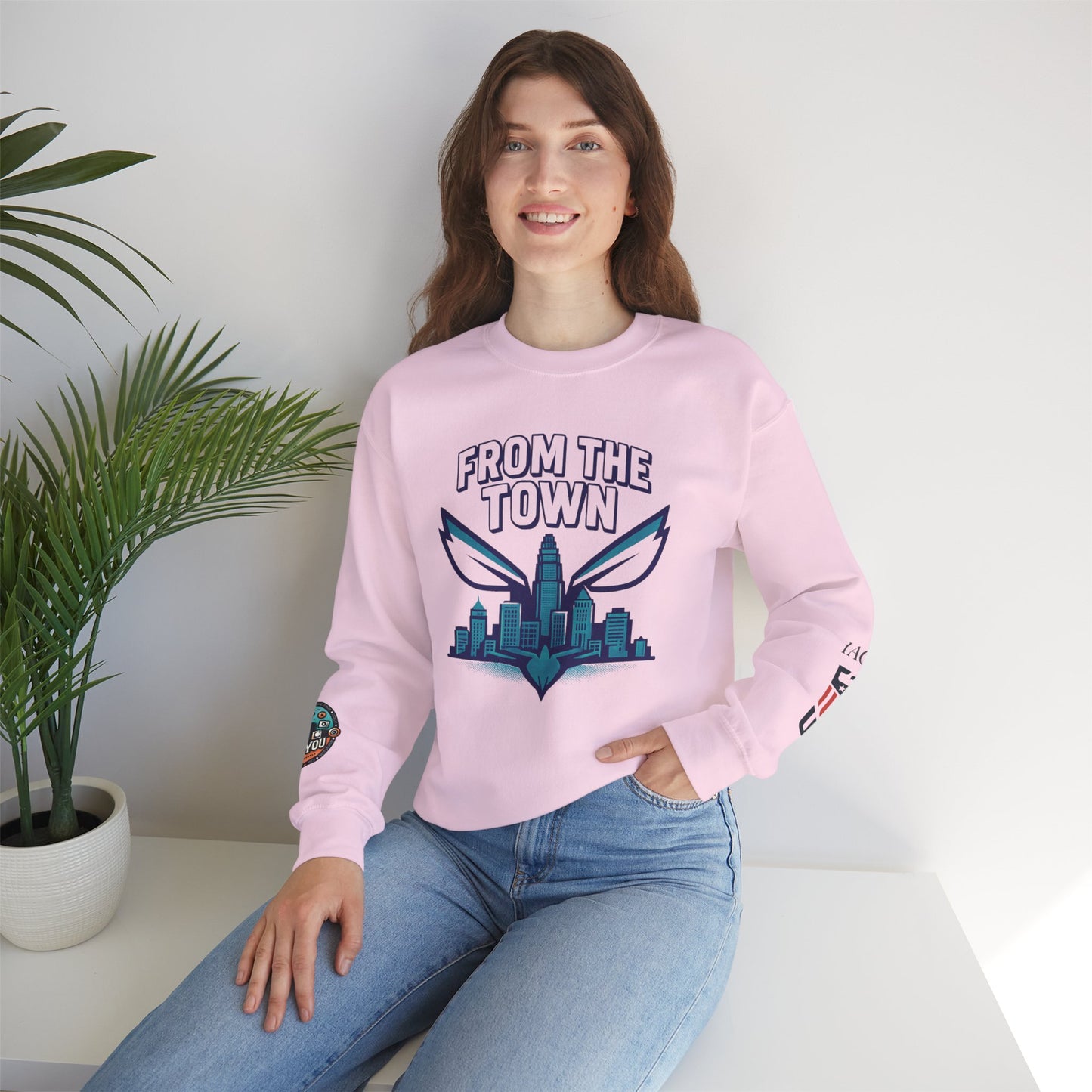 Charlotte From The Town Crewneck Sweatshirt — Queen City Pride Pullover