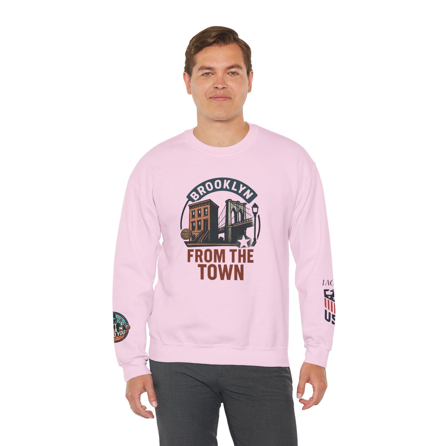 Brooklyn From The Town Crewneck Sweatshirt — NYC Borough Pride Pullover