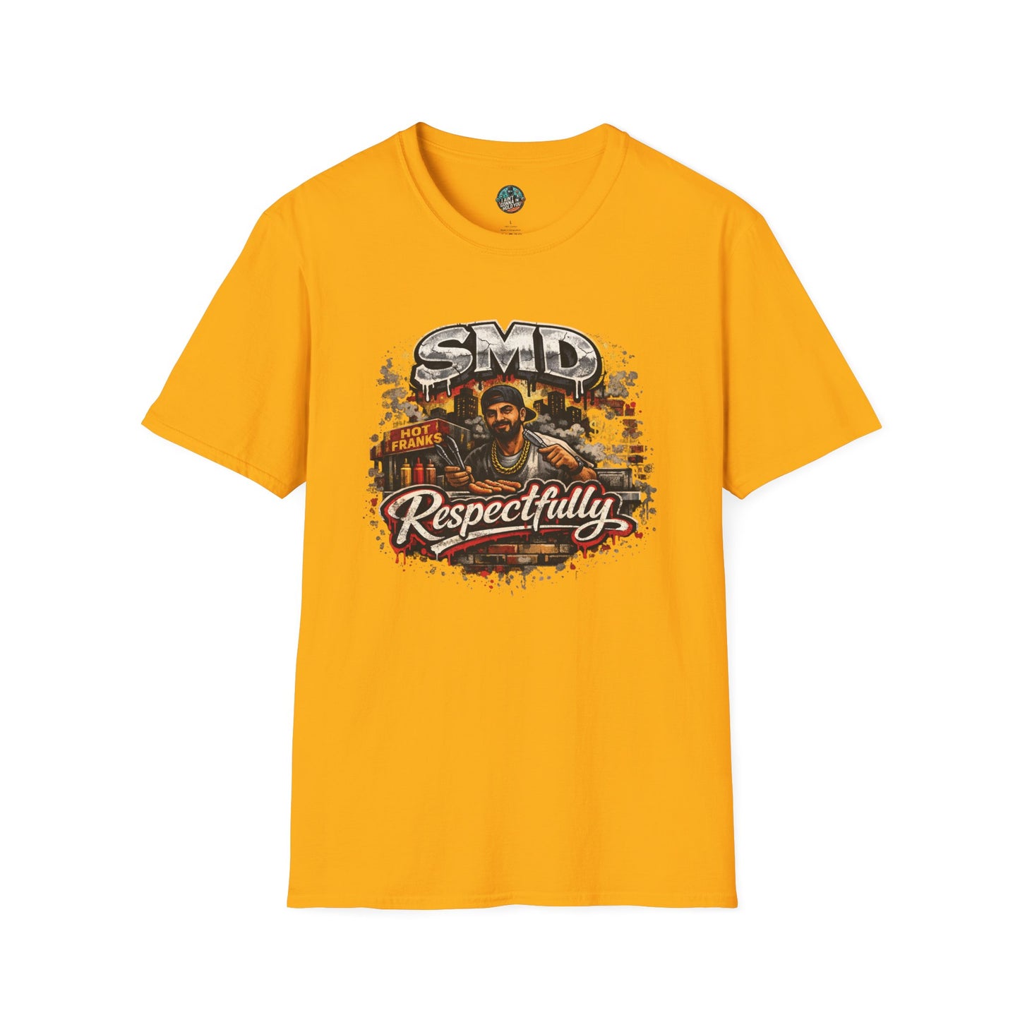 T-Shirt — SMD 'Respectfully' Vintage Hot Franks Streetwear Tee