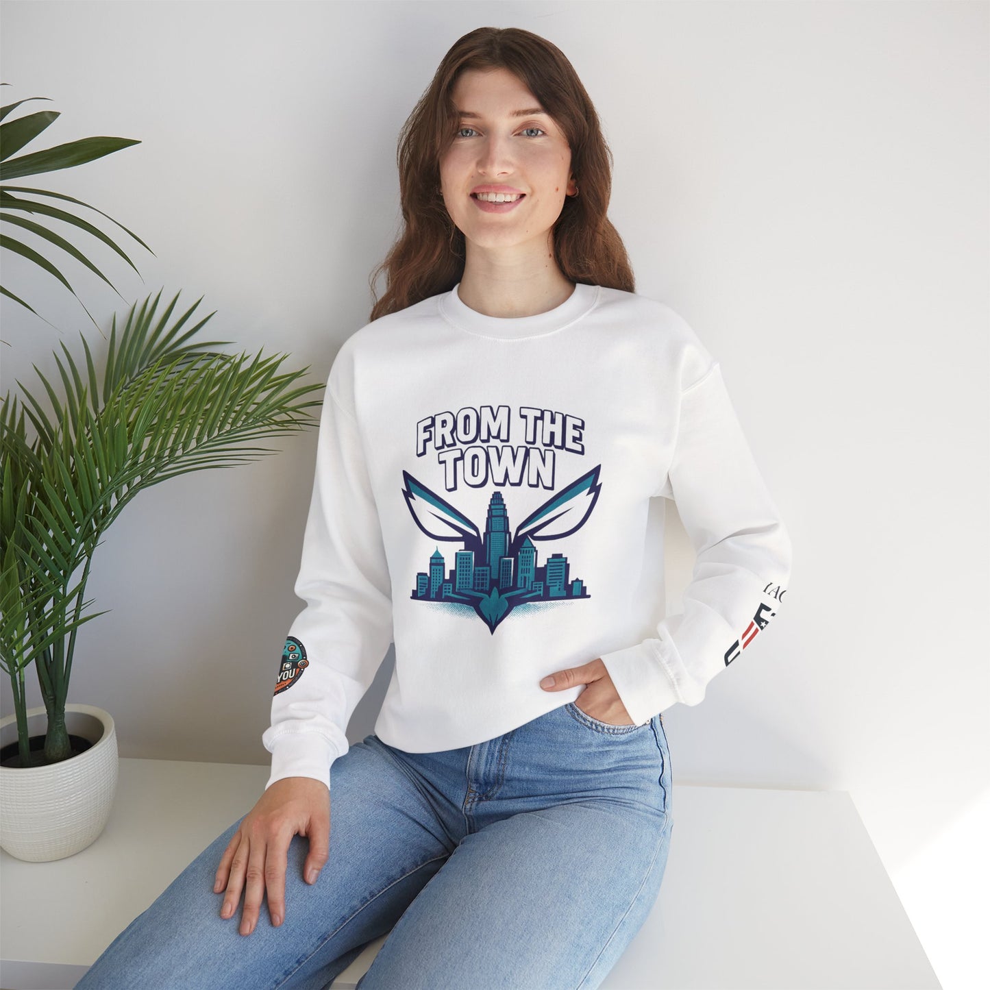 Charlotte From The Town Crewneck Sweatshirt — Queen City Pride Pullover