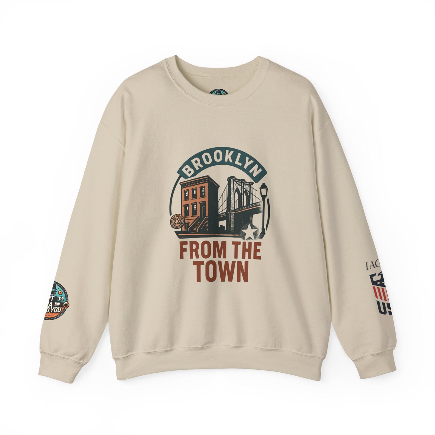 Brooklyn From The Town Crewneck Sweatshirt — NYC Borough Pride Pullover