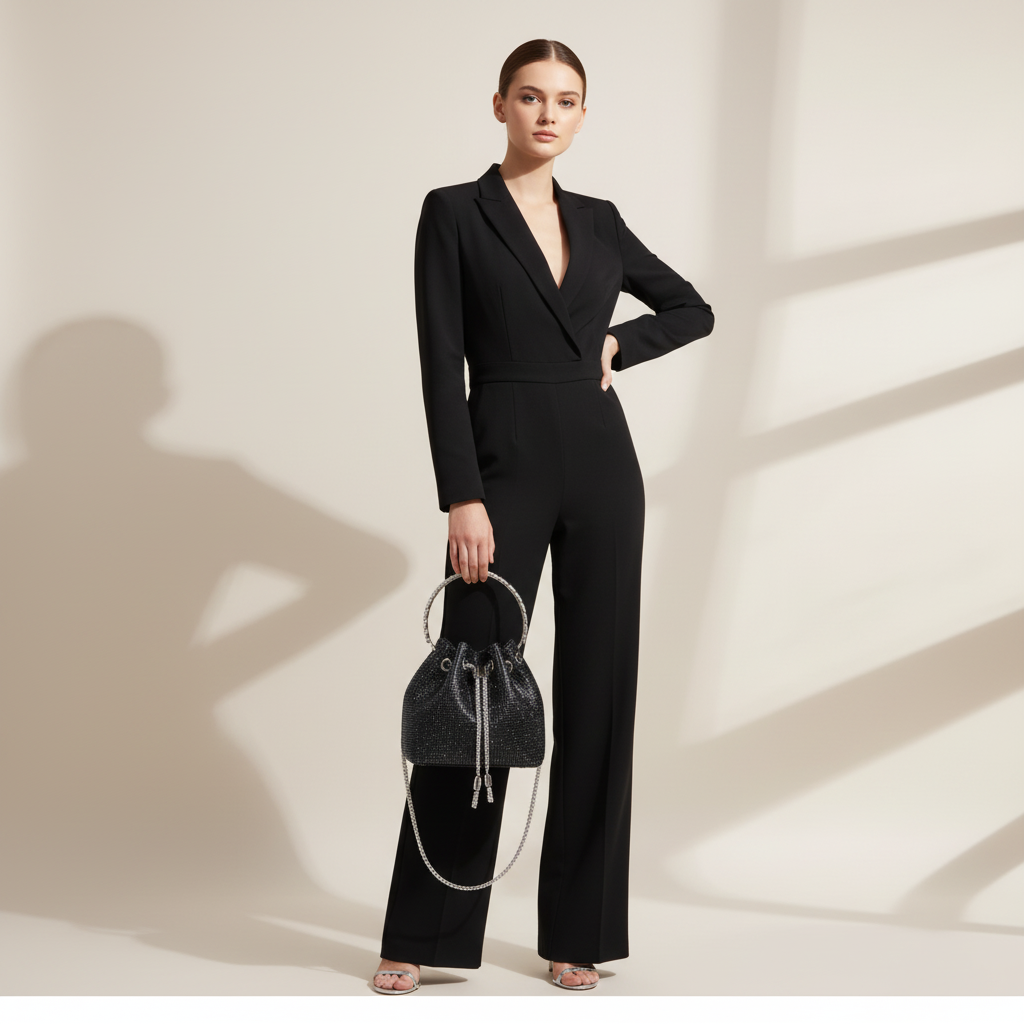 Chic Design Mini Bucket Bag diamond Sling Purse