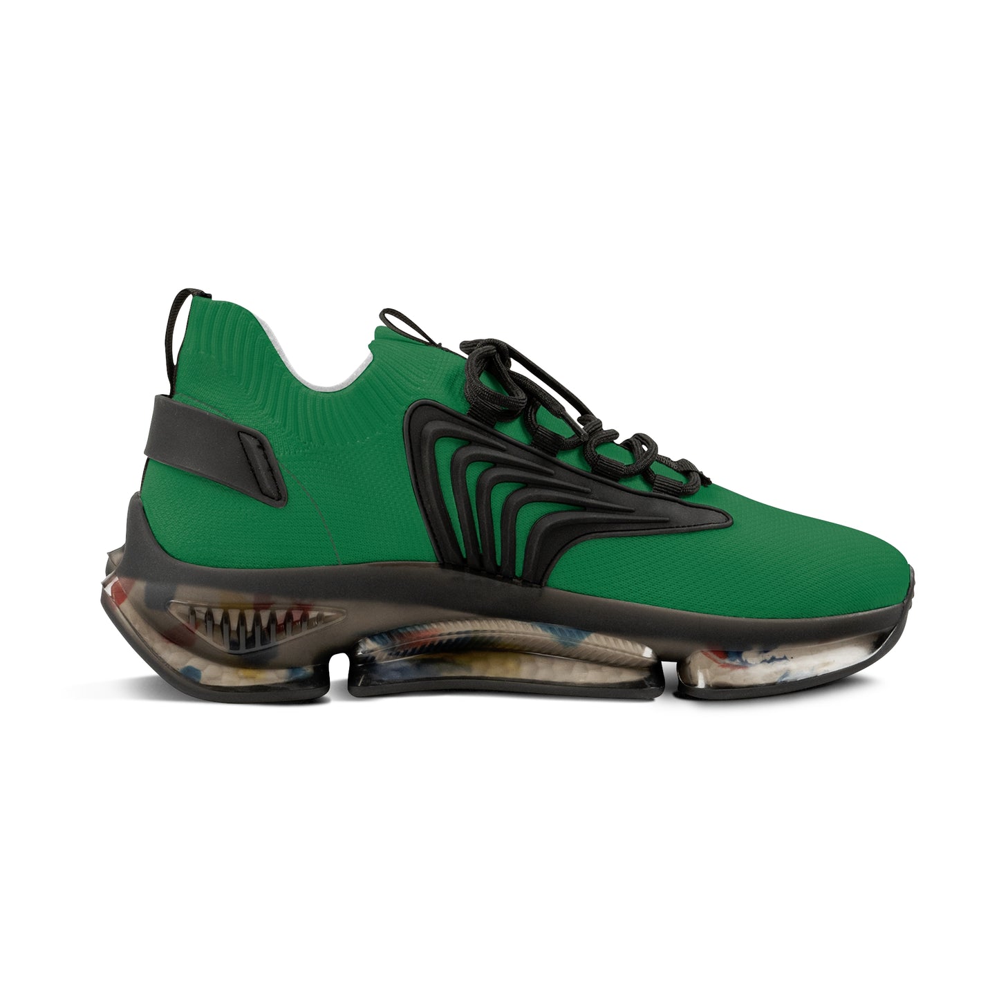 Green Mesh Sneakers — Lightweight Athletic Running Shoes for Men