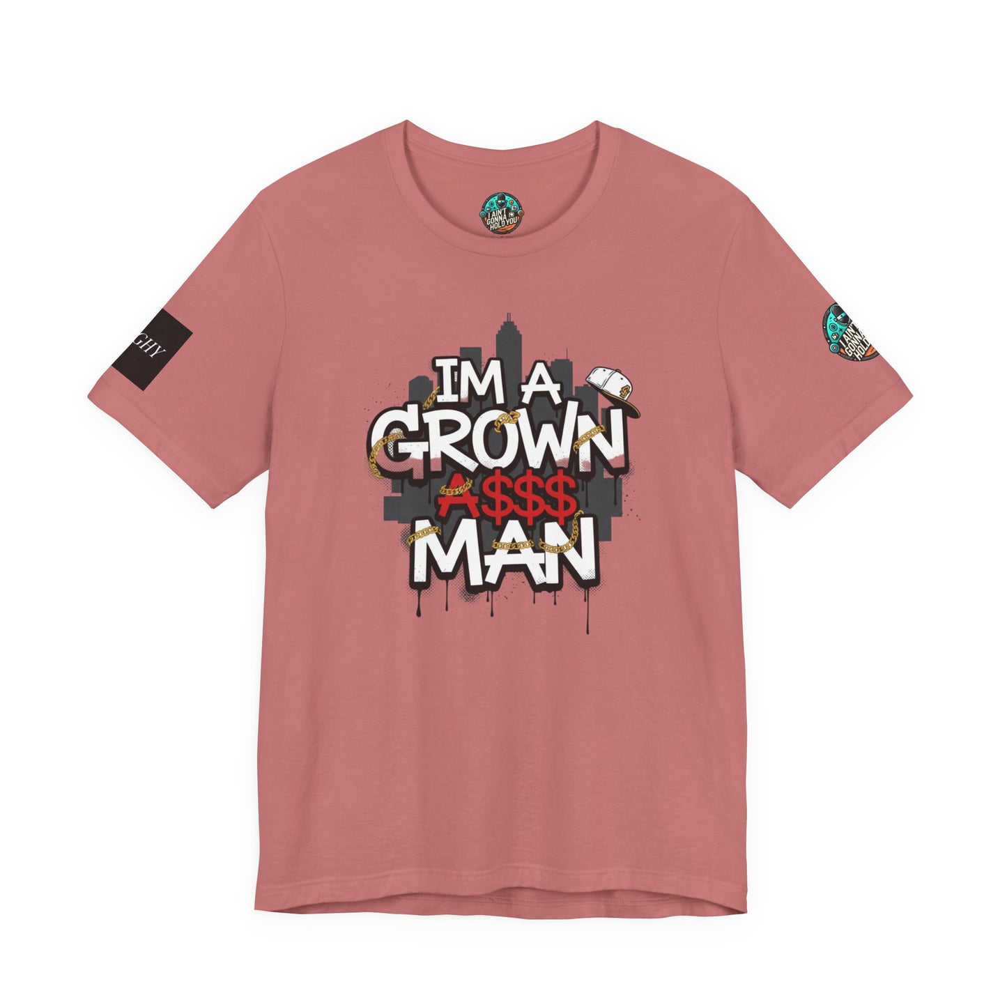 Grown Ass Man 2.0 Graphic Tee — Funny Urban Slang T‑Shirt