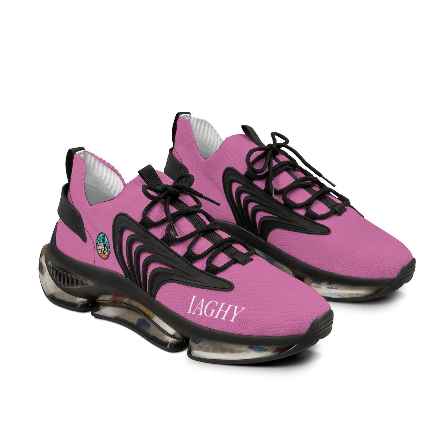 Light Pink Mesh Sneakers — Lightweight Athletic Running Shoes for Men
