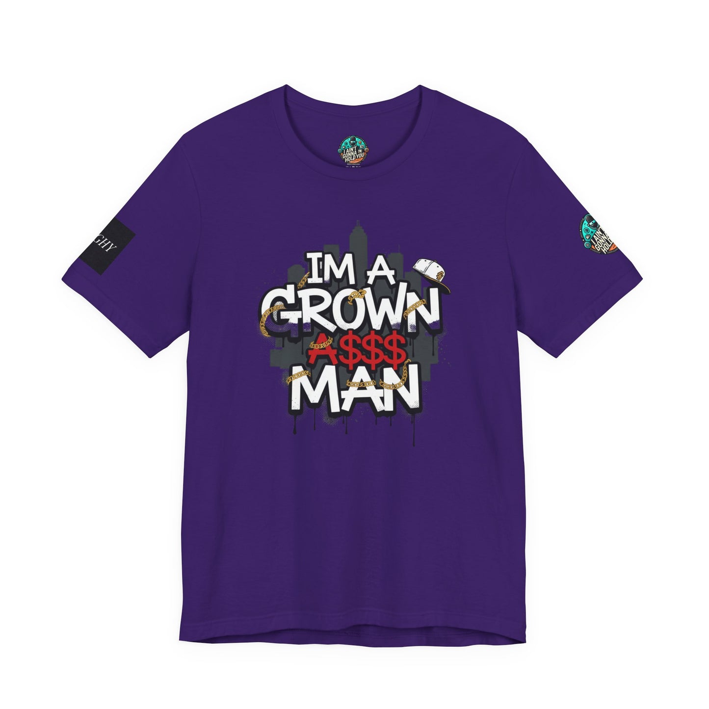 Grown Ass Man 2.0 Graphic Tee — Funny Urban Slang T‑Shirt