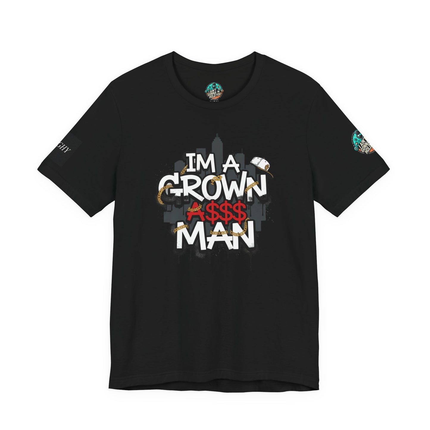 Grown Ass Man 2.0 Graphic Tee — Funny Urban Slang T‑Shirt
