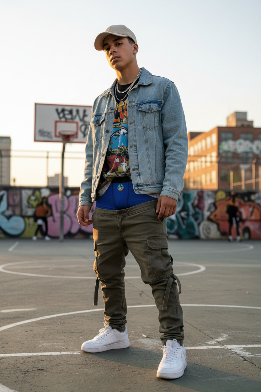 Mens Boxers — Blue Boxer Briefs with IAGHY Logo