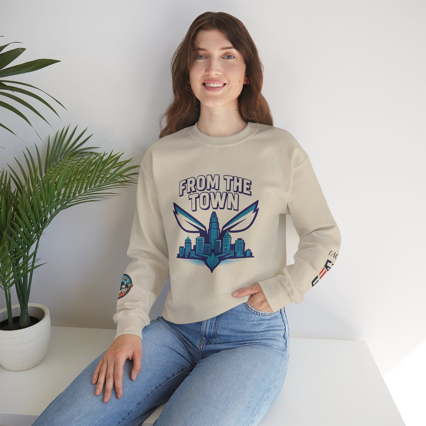 Charlotte From The Town Crewneck Sweatshirt — Queen City Pride Pullover