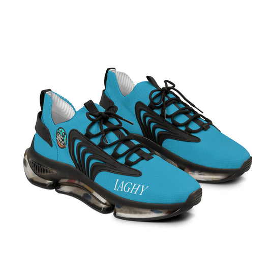 Turquoise Mesh Sneakers — Lightweight Athletic Running Shoes for Men