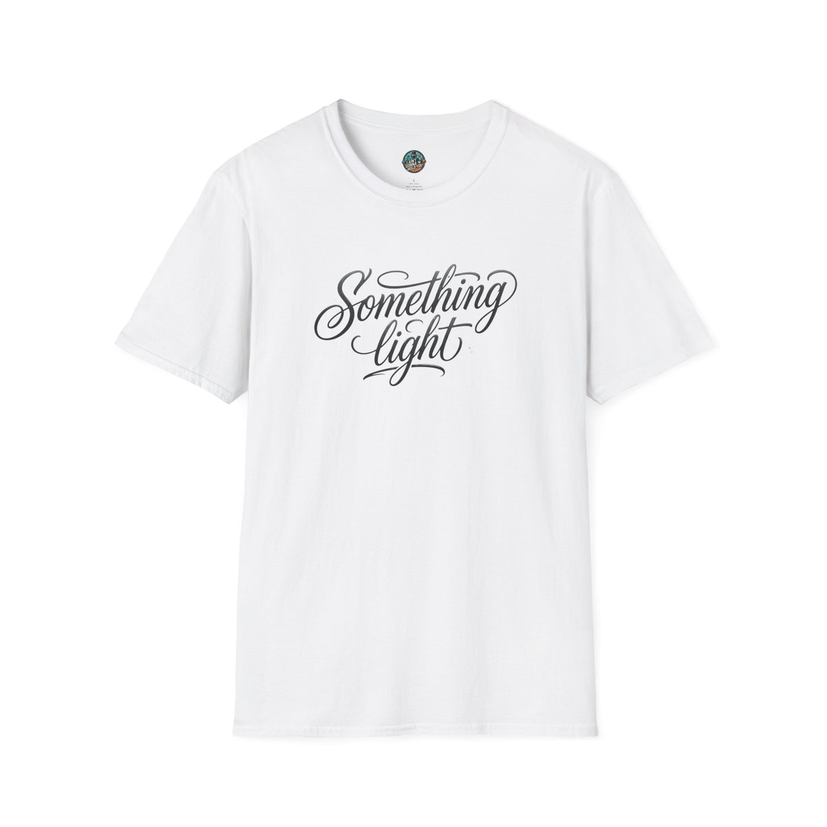 Something Light T-Shirt — Script Typography Casual Tee