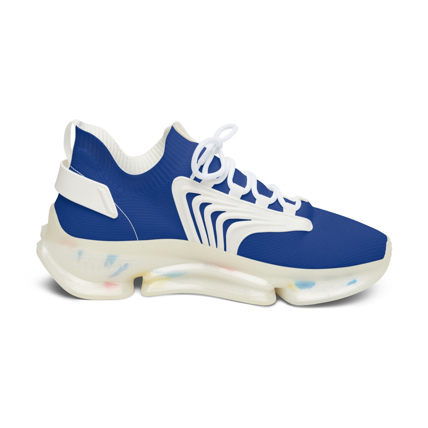 Blue Mesh Women's Sneakers — Lightweight Breathable Athletic Shoes