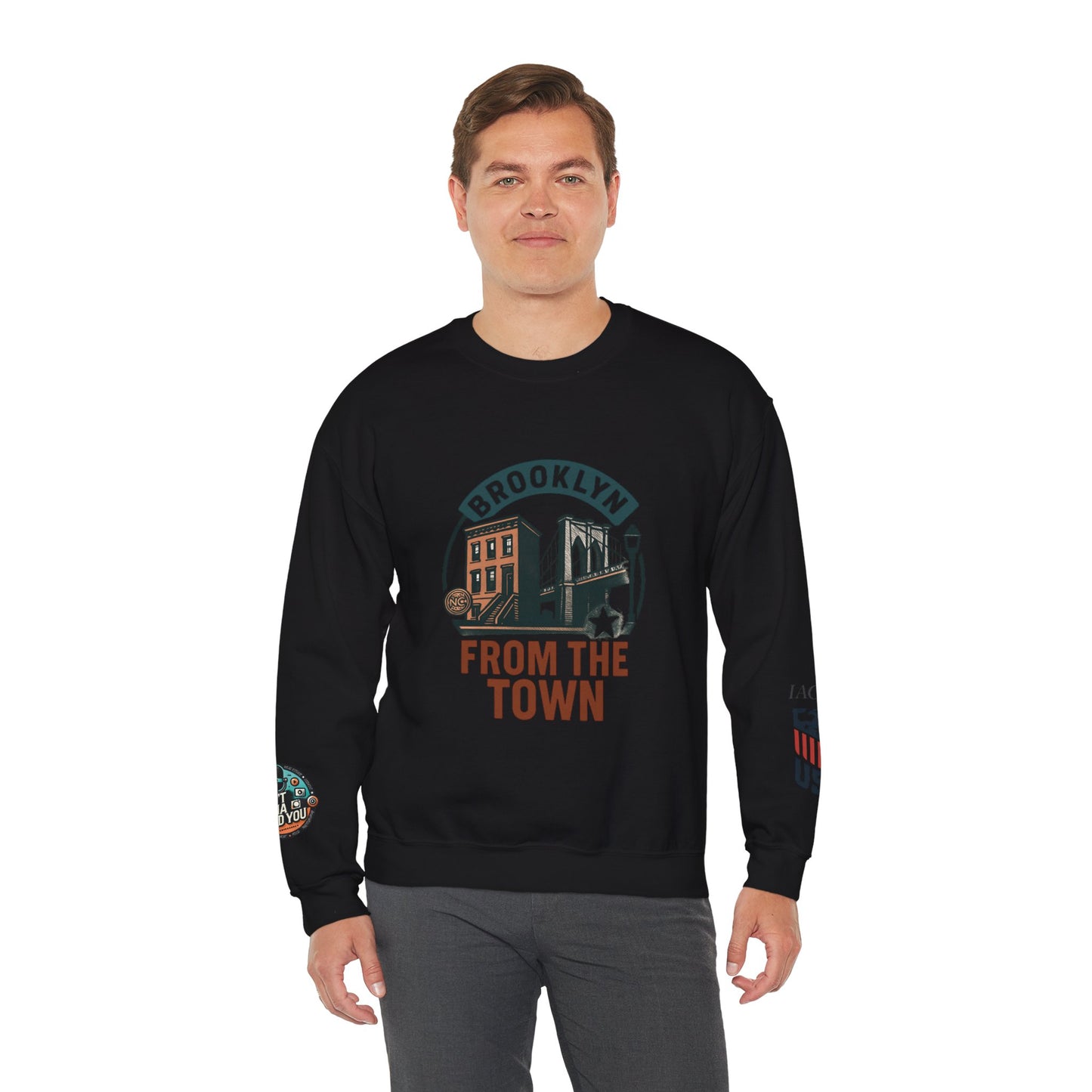 Brooklyn From The Town Crewneck Sweatshirt — NYC Borough Pride Pullover