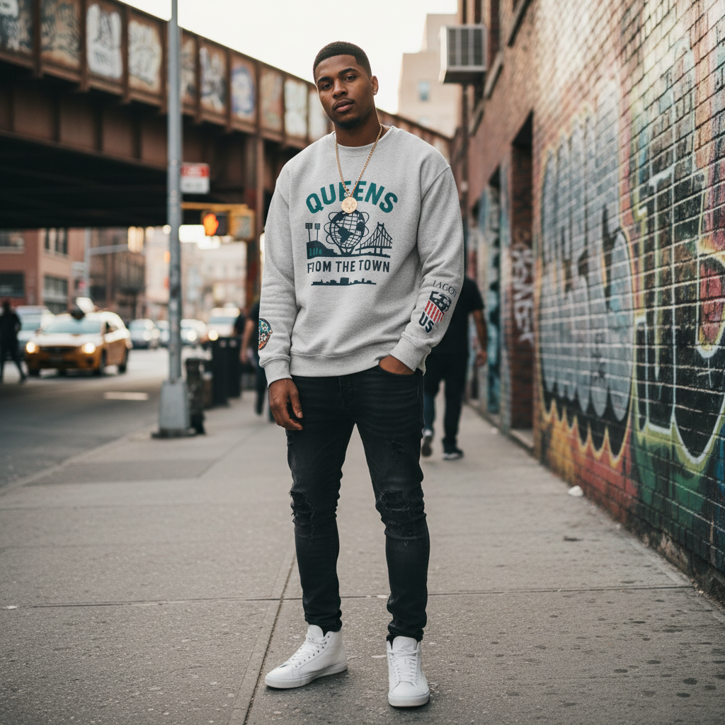 Queens From The Town Crewneck Sweatshirt — NYC Borough Pride Pullover