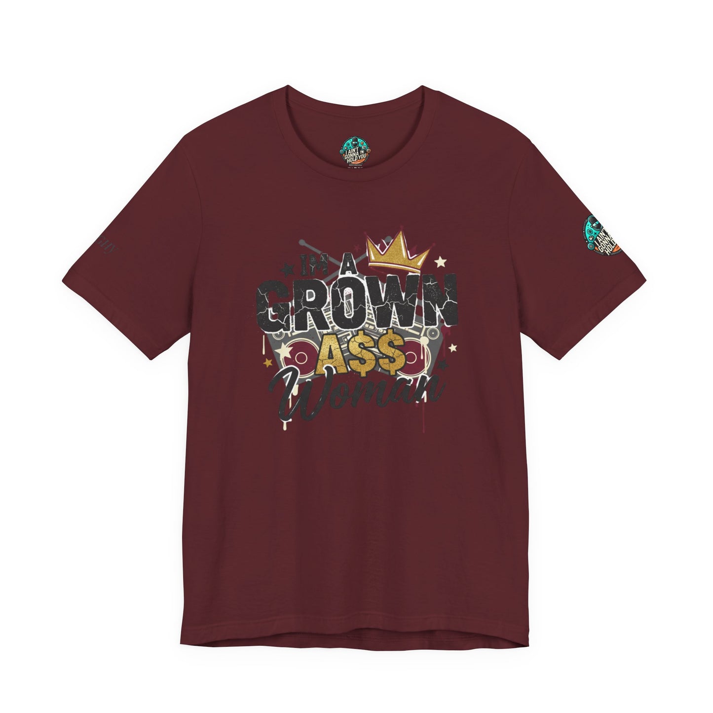 Grown Ass Woman Graphic Tee — Funny Urban Slang T‑Shirt