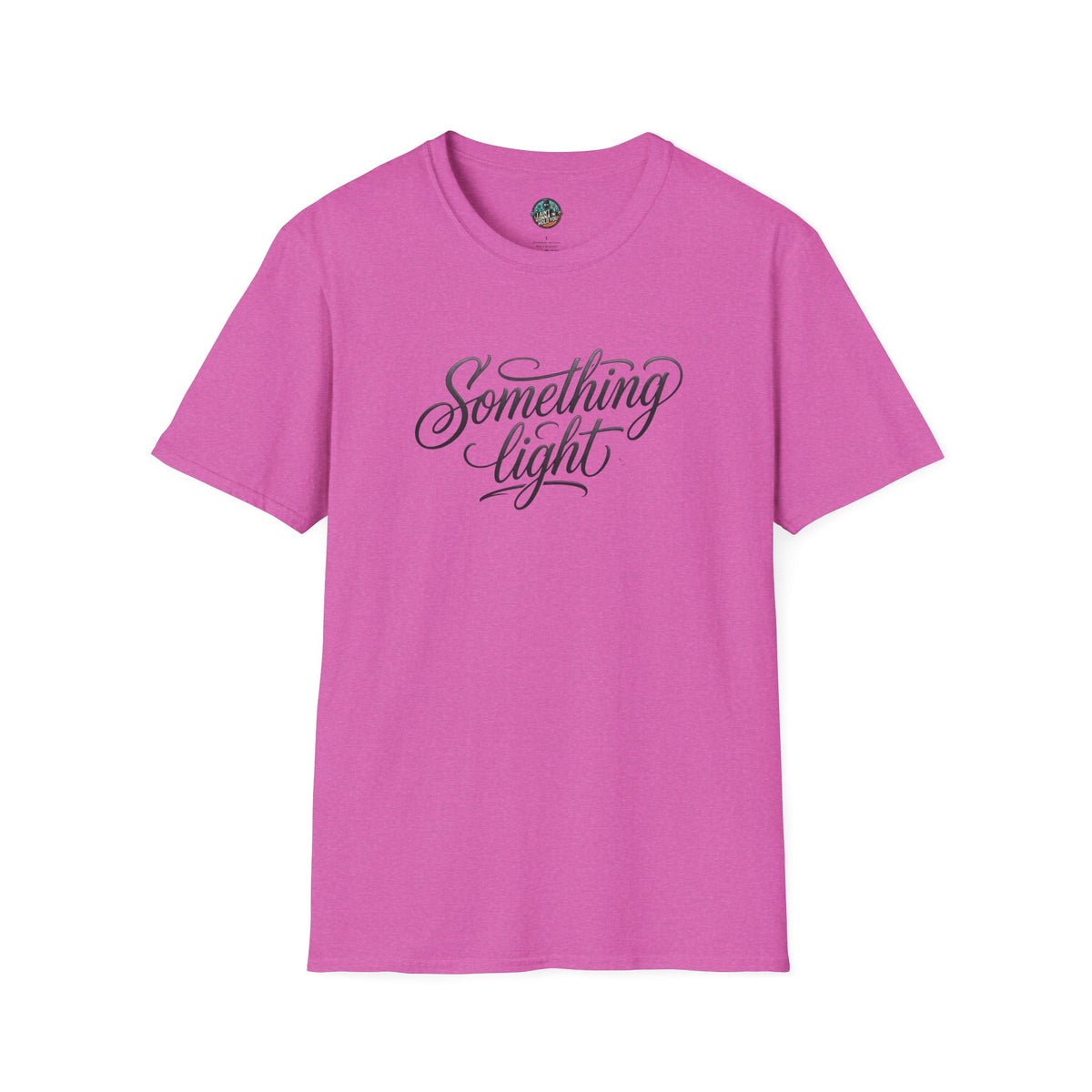 Something Light T-Shirt — Script Typography Casual Tee