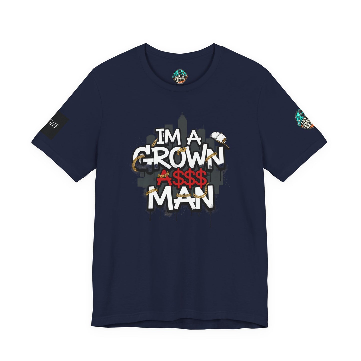 Grown Ass Man 2.0 Graphic Tee — Funny Urban Slang T‑Shirt