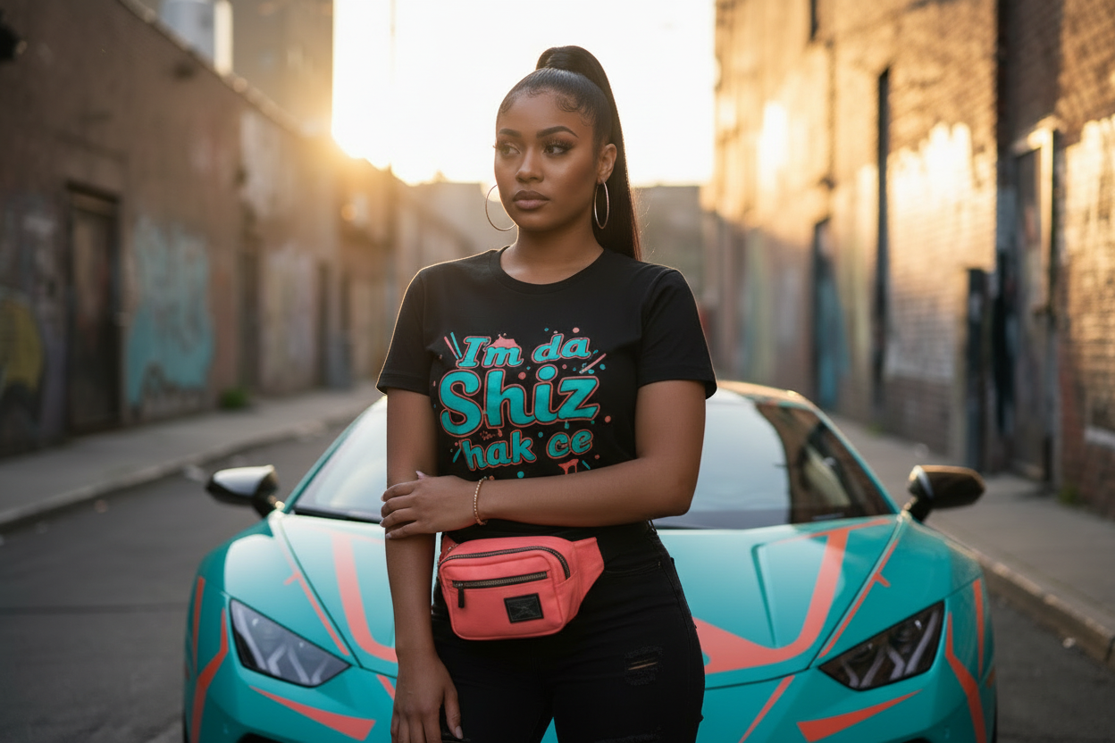 I'm da Shiz nah'ee Graphic Tee — Funny Urban Slang T‑Shirt