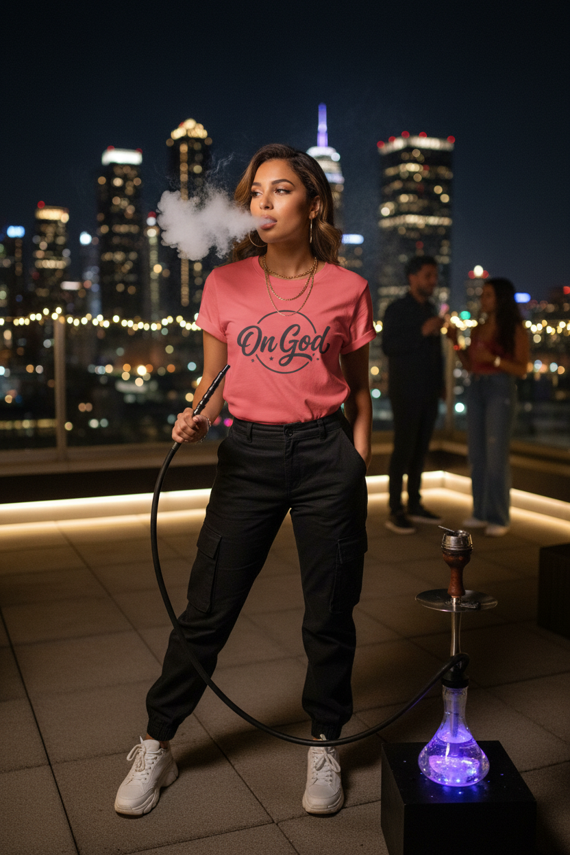 On God T-Shirt — Faith-Inspired Retro Script White Tee