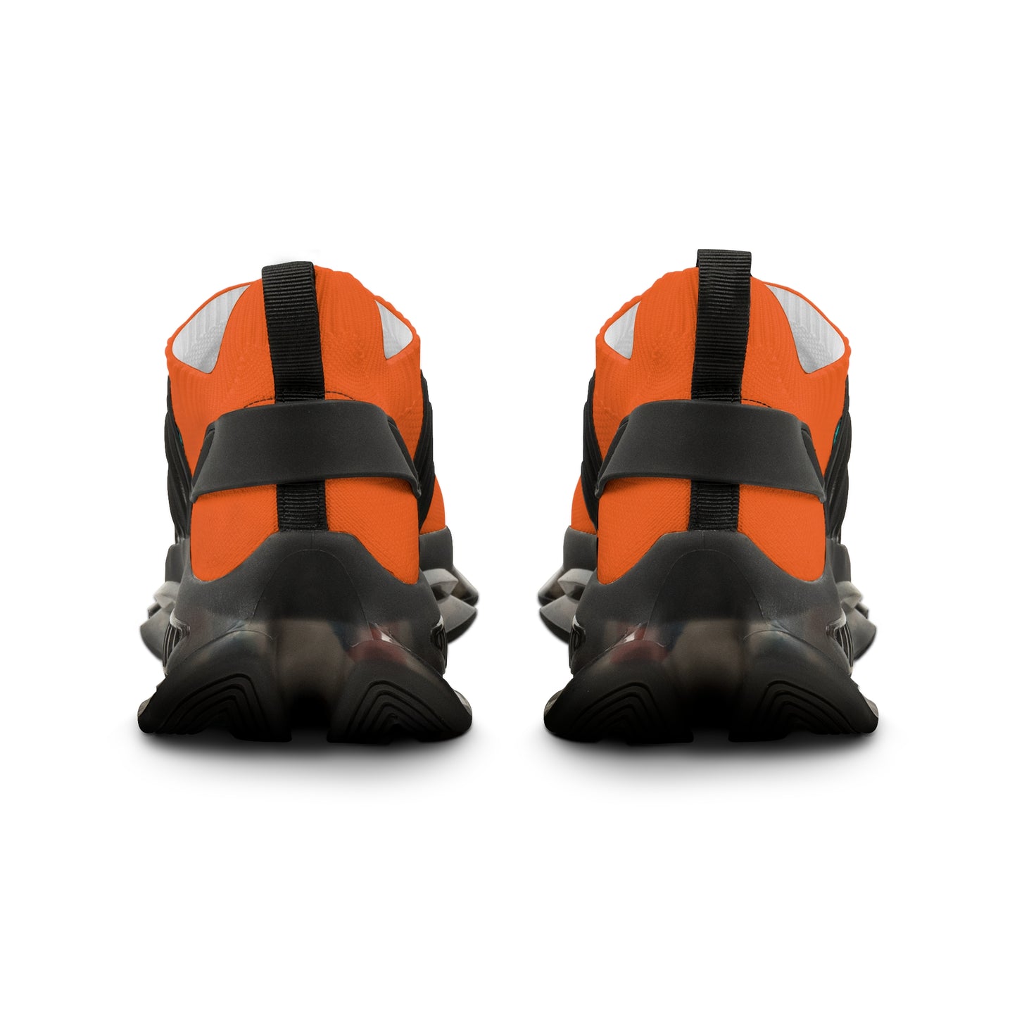 Orange Mesh Sneakers — Lightweight Athletic Running Shoes for Men