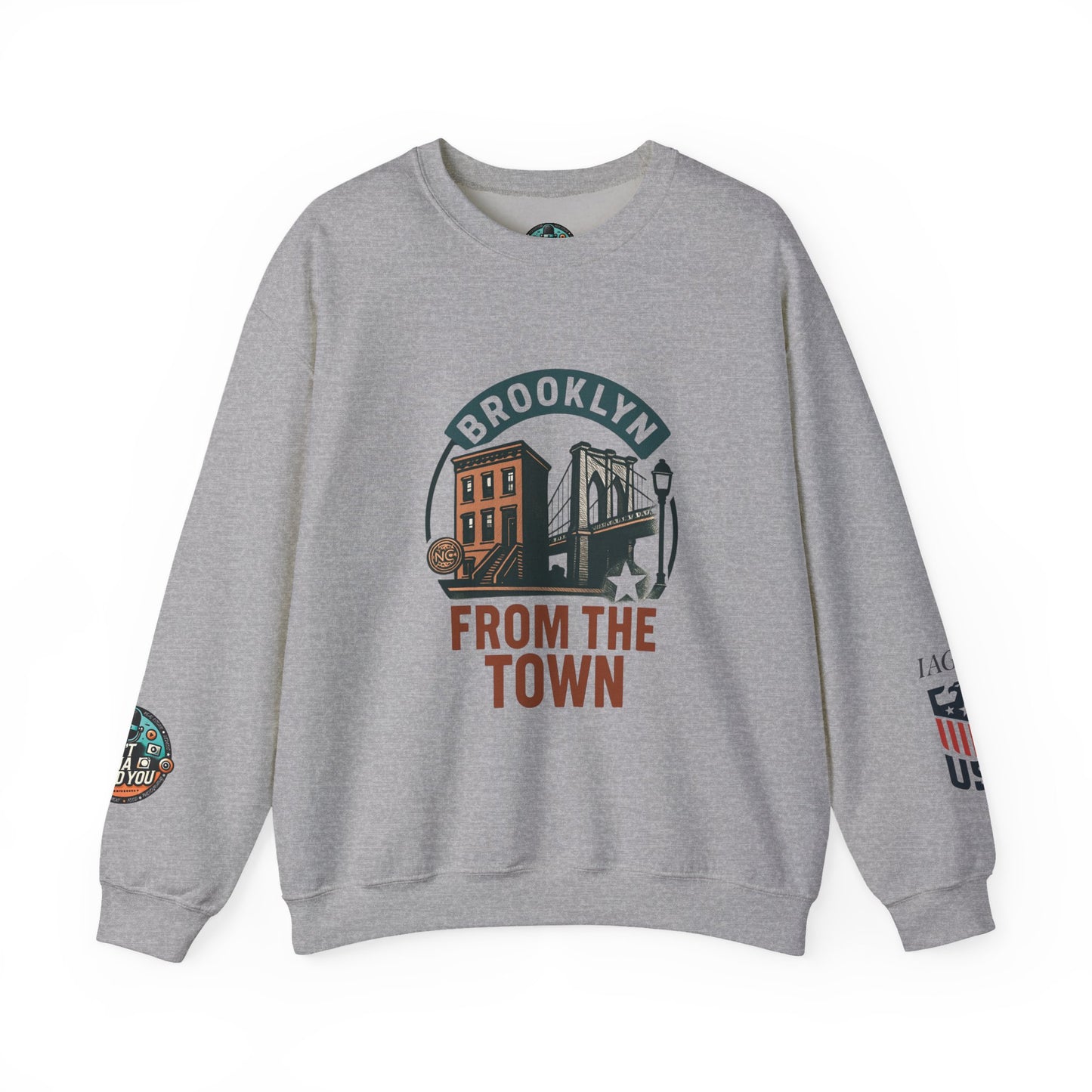 Brooklyn From The Town Crewneck Sweatshirt — NYC Borough Pride Pullover