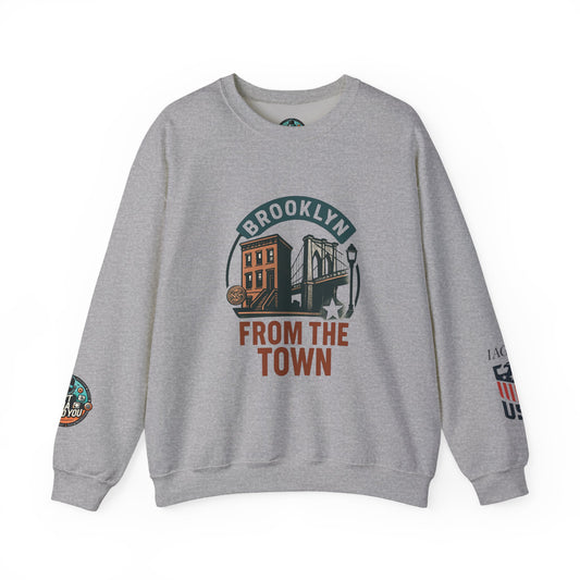 Brooklyn From The Town Crewneck Sweatshirt — NYC Borough Pride Pullover