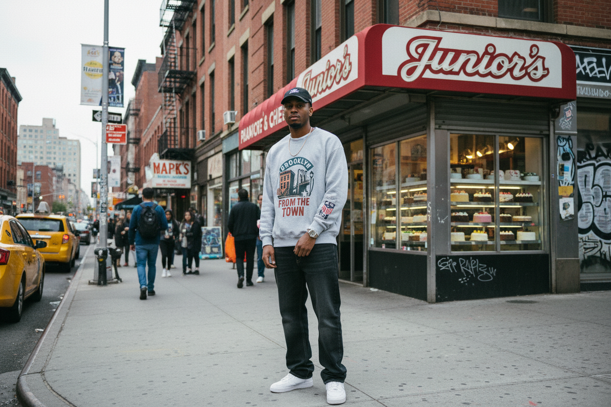 Brooklyn From The Town Crewneck Sweatshirt — NYC Borough Pride Pullover