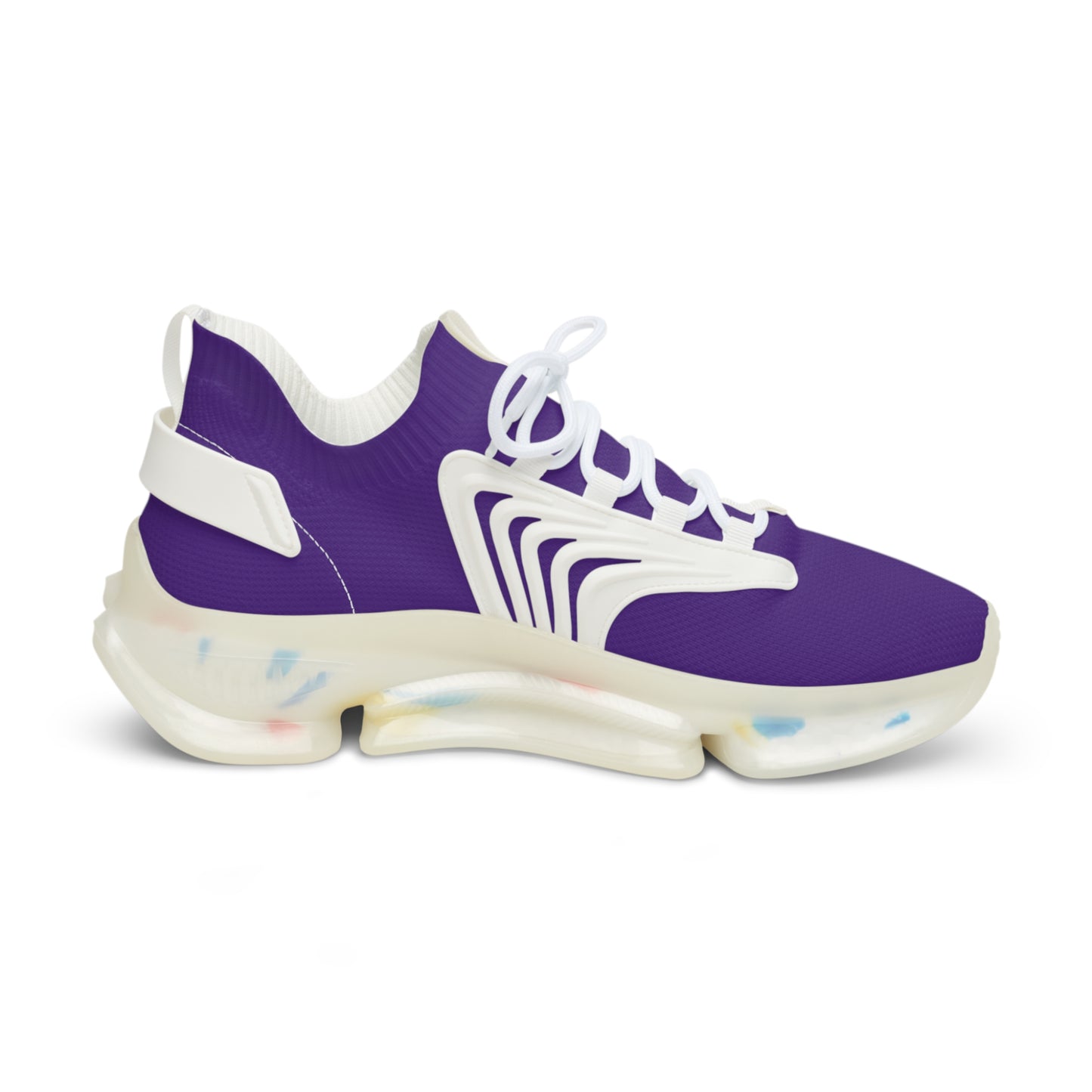 Purple Mesh Sneakers — Lightweight Athletic Running Shoes