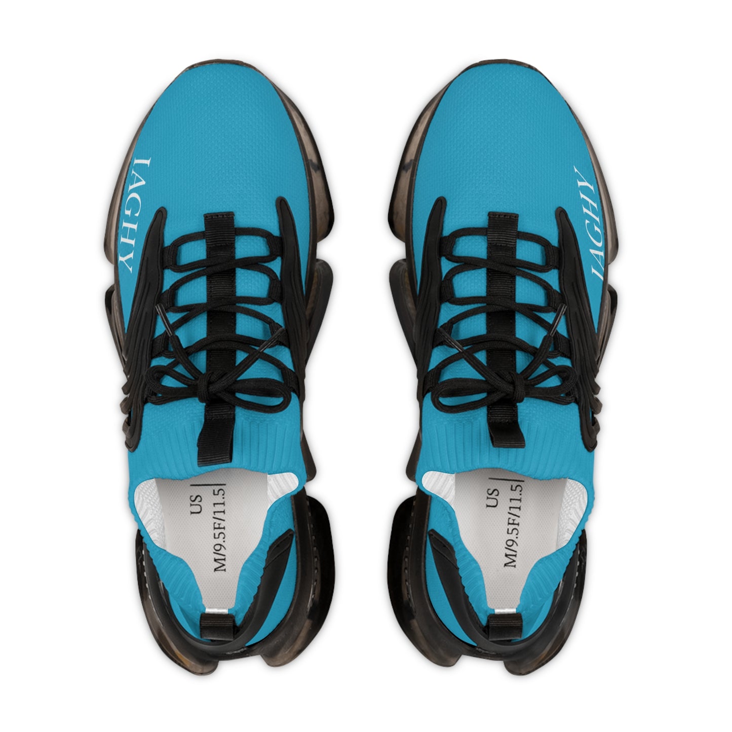 Turquoise Mesh Sneakers — Lightweight Athletic Running Shoes for Men