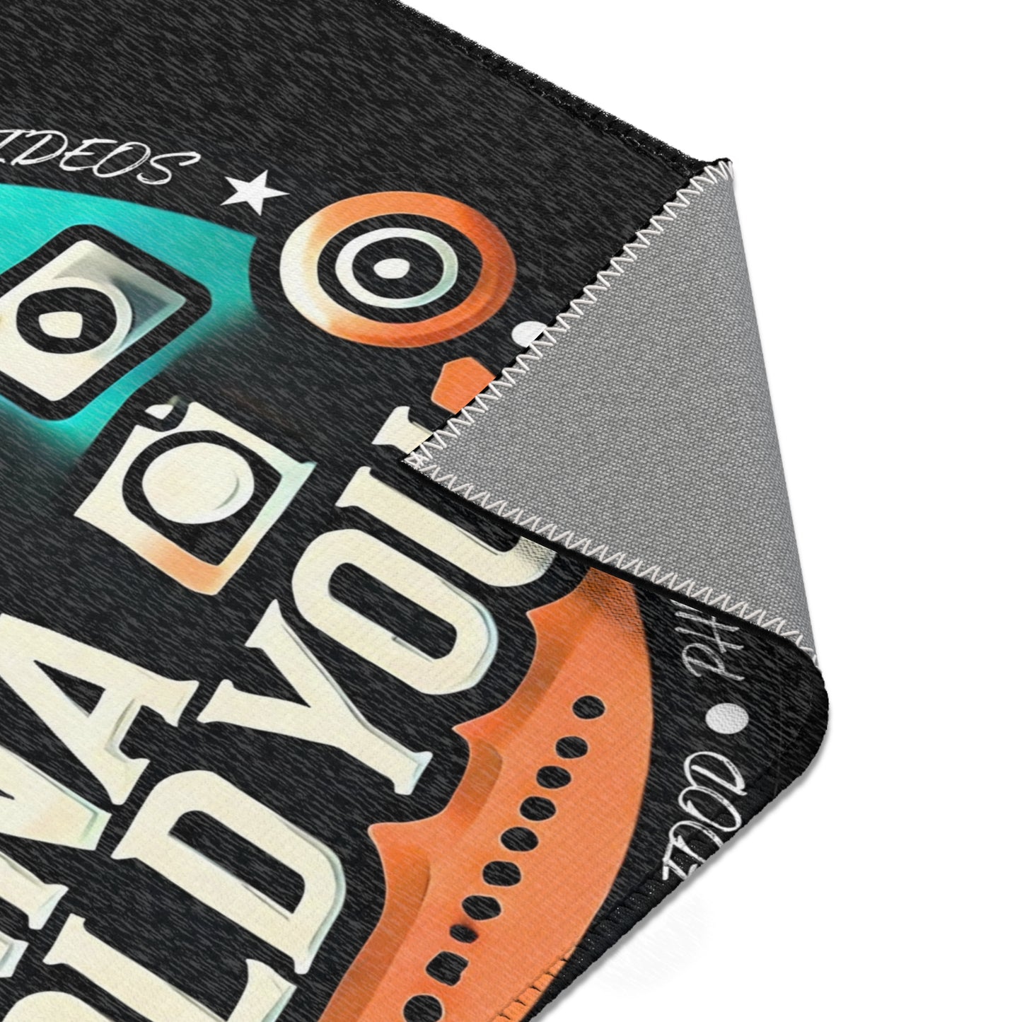 I Ain't Gonna Hold You Area Rug — Vintage Podcast & Streaming Microphone Floor Mat