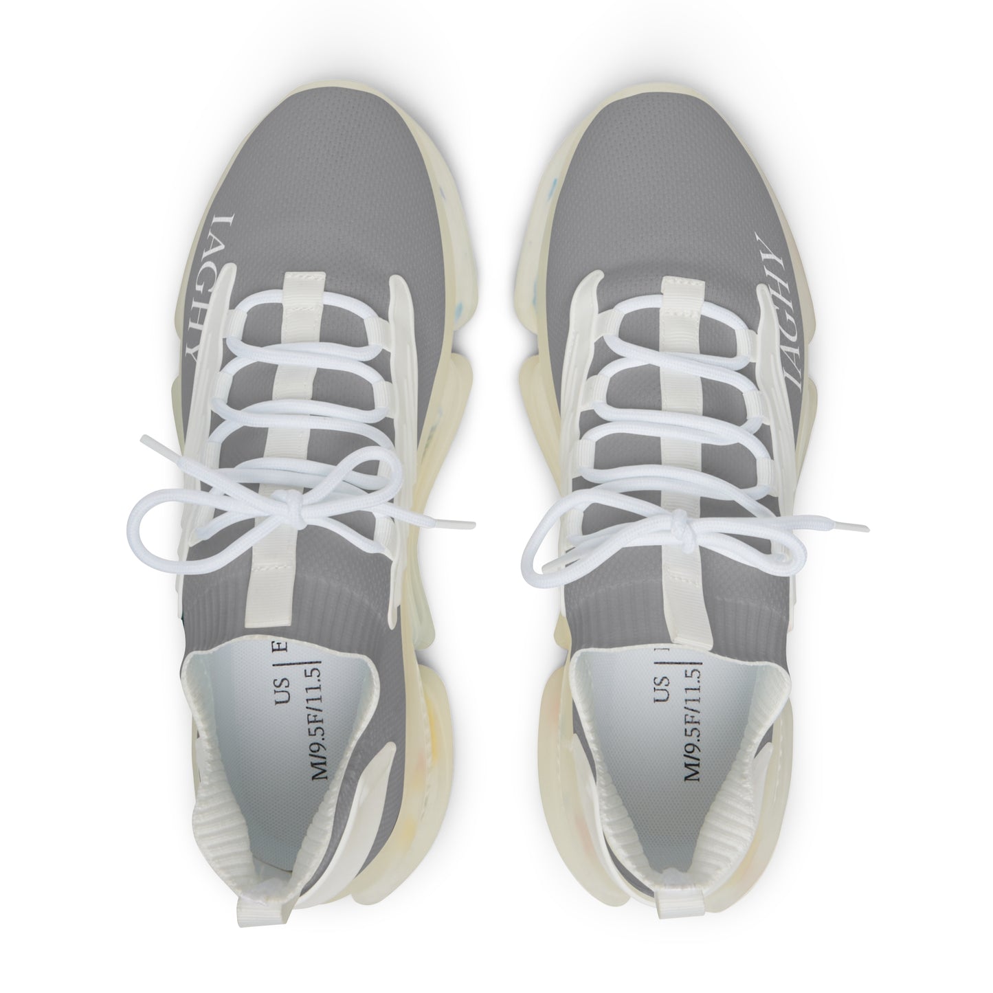 Grey Mesh Sneakers — Lightweight Athletic Running Shoes for men