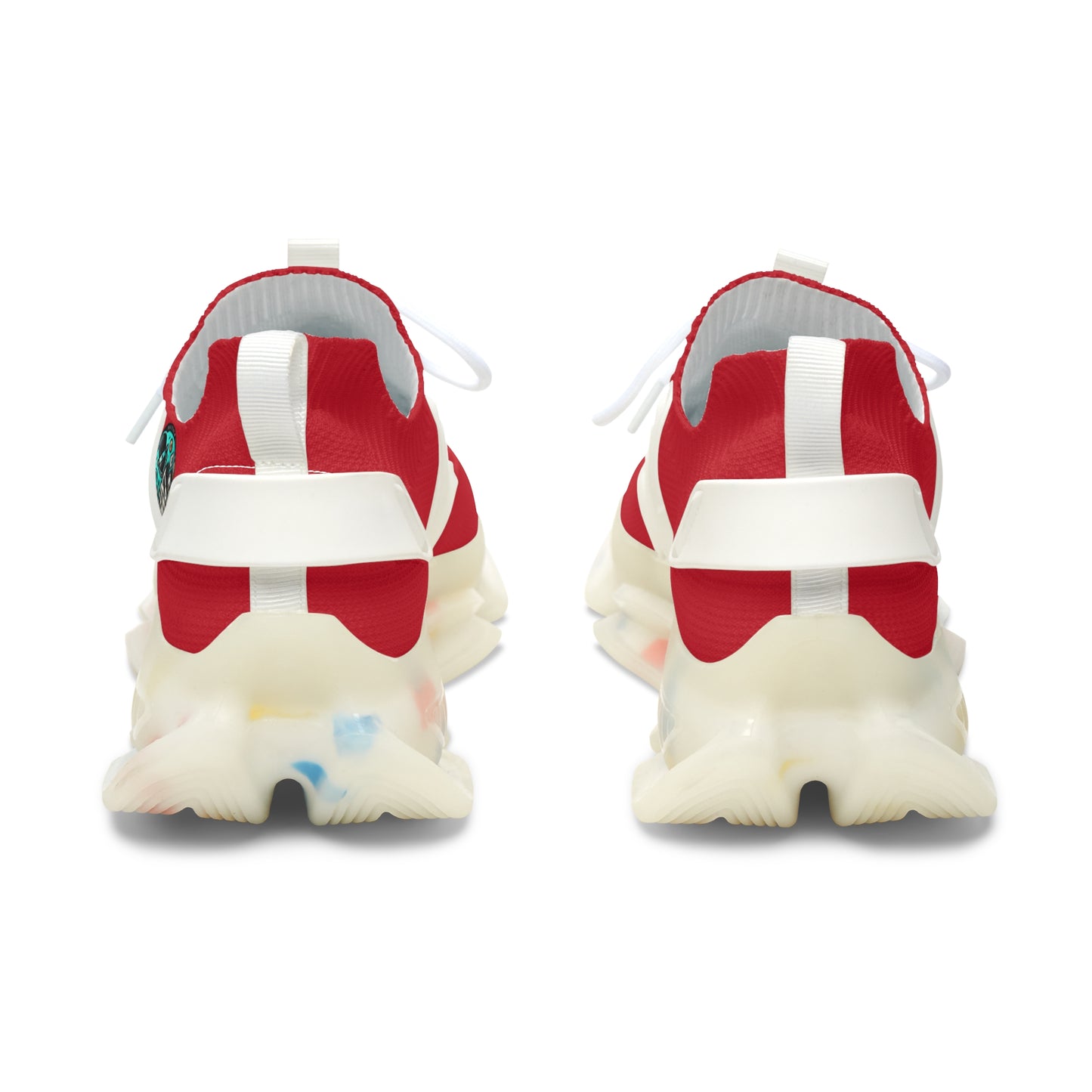 Dark Red Mesh Women's Sneakers — Lightweight Breathable Athletic Shoes