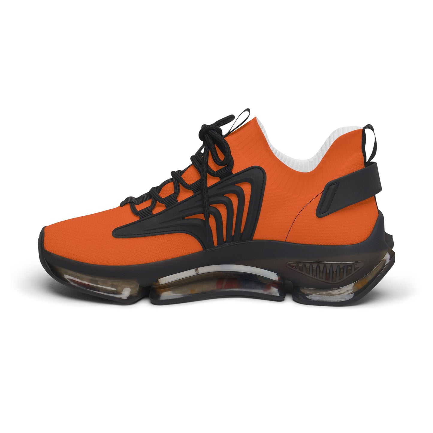 Orange Mesh Women's Sneakers — Lightweight Breathable Athletic Shoes