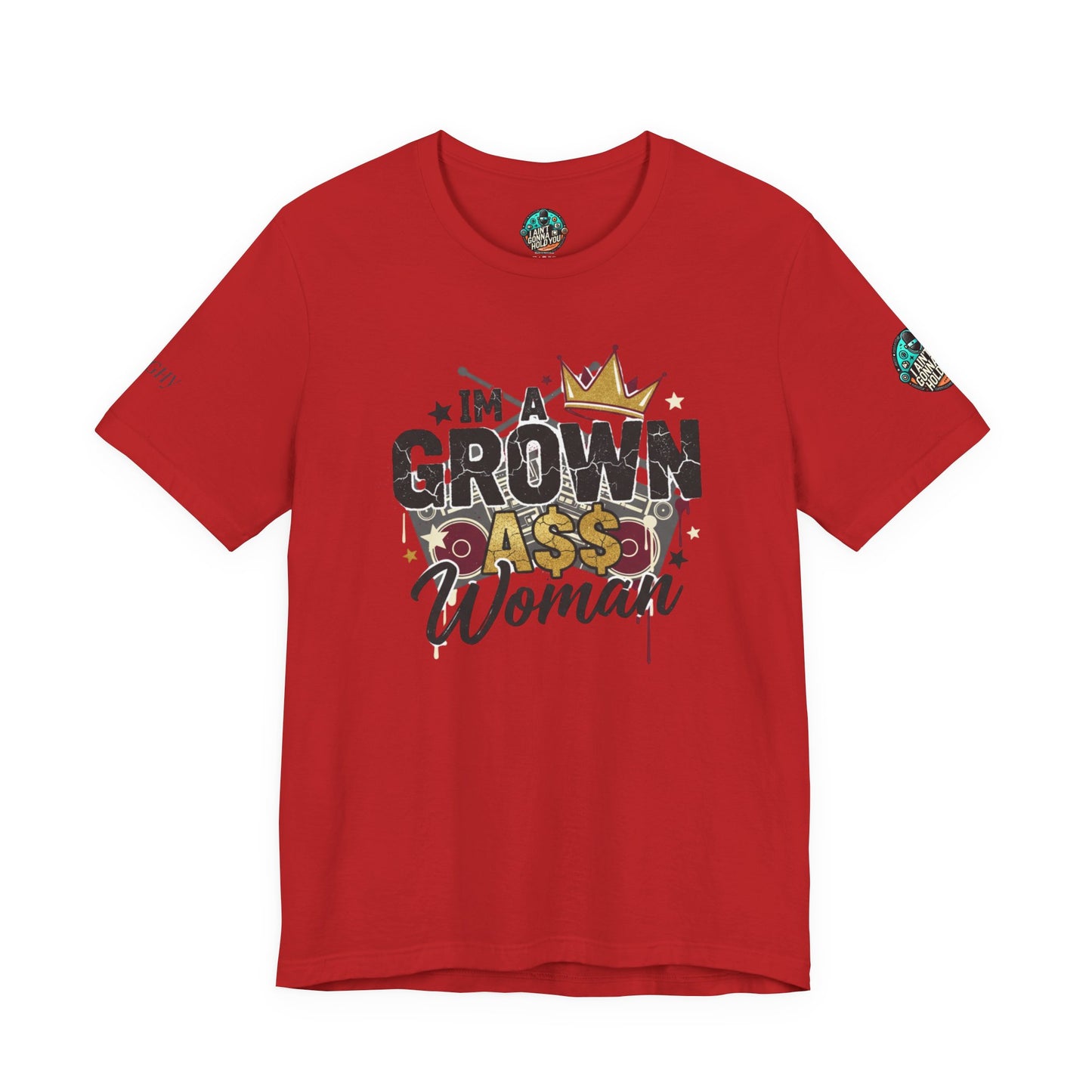 Grown Ass Woman Graphic Tee — Funny Urban Slang T‑Shirt
