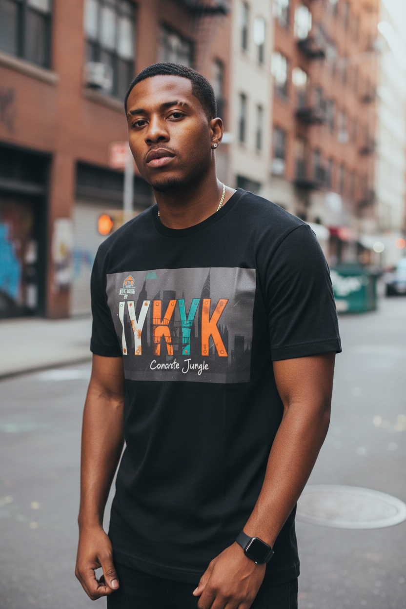 Concrete Jungle T-Shirt — IYKYK with IAGHY logo