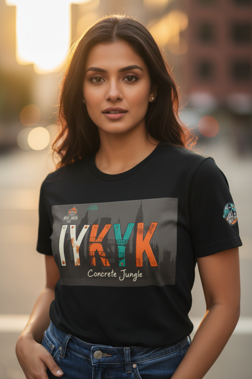 Concrete Jungle T-Shirt — IYKYK with IAGHY logo