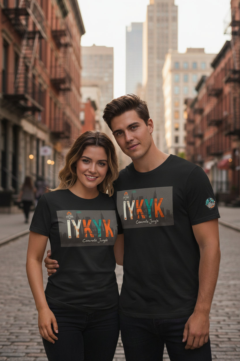 Concrete Jungle T-Shirt — IYKYK with IAGHY logo