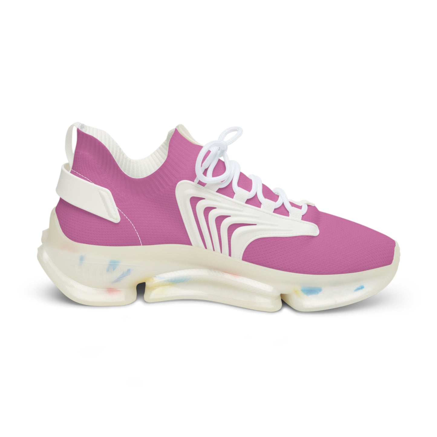 Light Pink Mesh Sneakers — Lightweight Athletic Running Shoes for Men