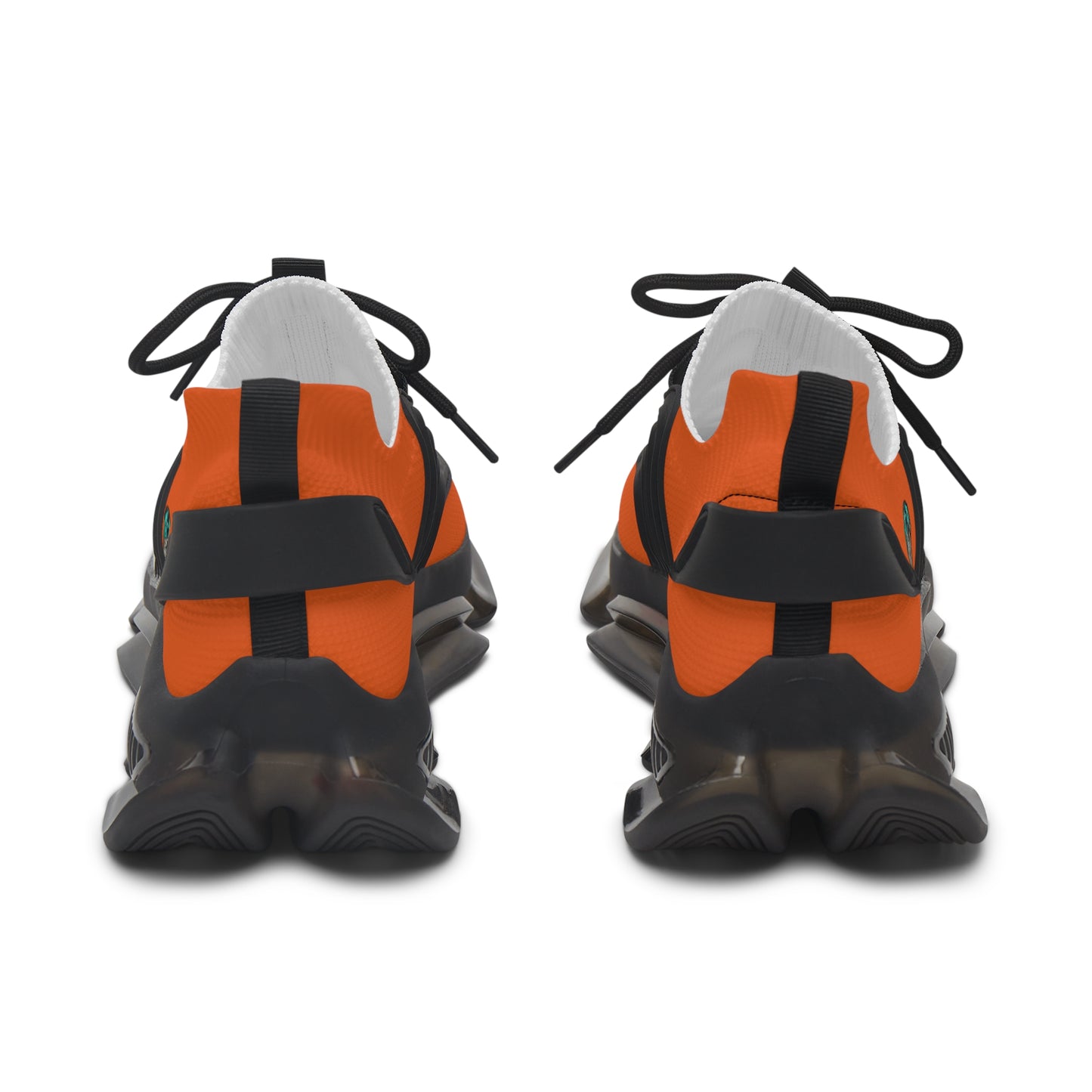 Orange Mesh Women's Sneakers — Lightweight Breathable Athletic Shoes