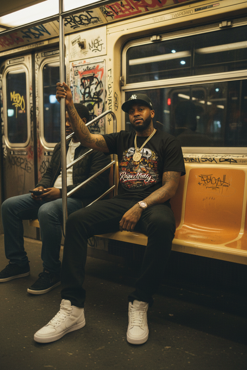T-Shirt — SMD 'Respectfully' Vintage Hot Franks Streetwear Tee