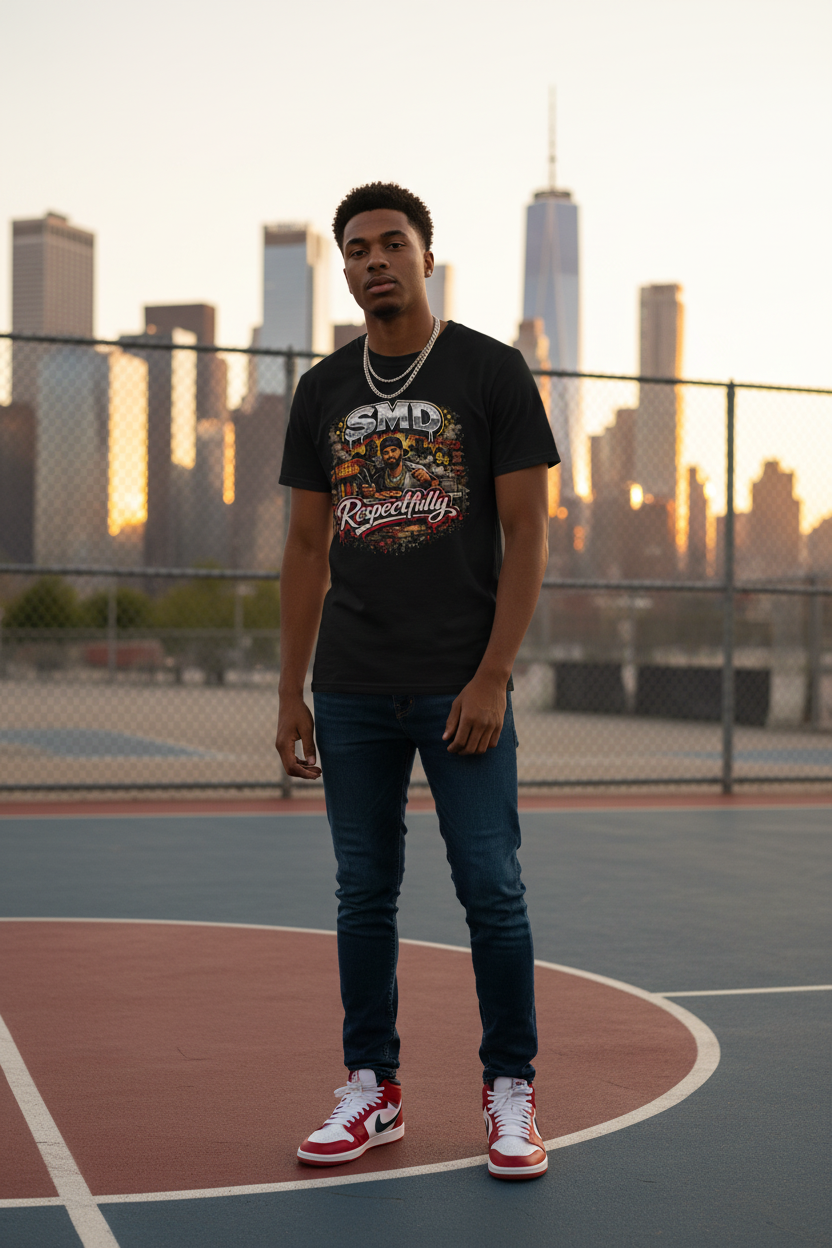 T-Shirt — SMD 'Respectfully' Vintage Hot Franks Streetwear Tee