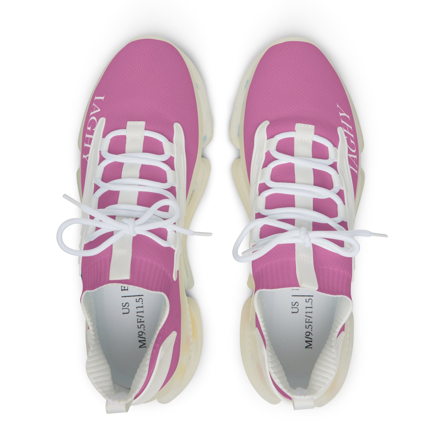 Light Pink Mesh Sneakers — Lightweight Athletic Running Shoes for Men