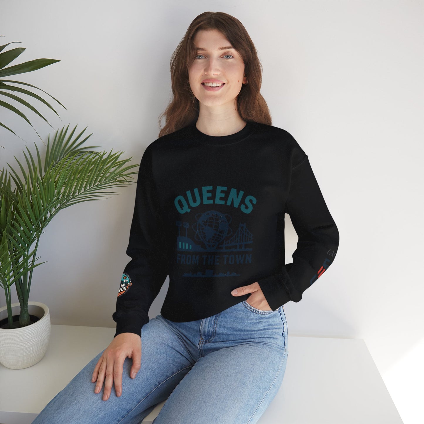 Queens From The Town Crewneck Sweatshirt — NYC Borough Pride Pullover