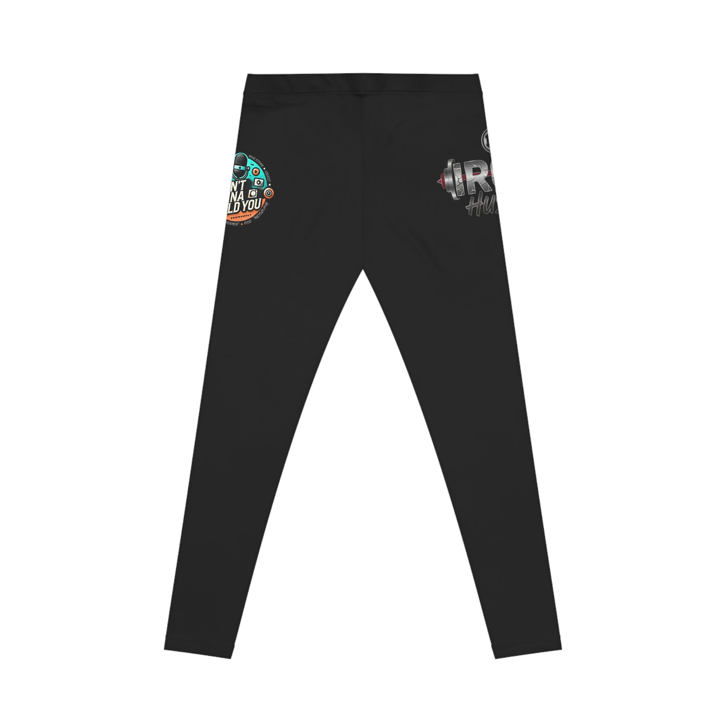 Motivational Graphic Leggings — "Iron Hustle" Fitness Yoga Pants