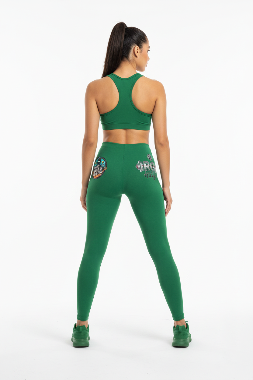 Motivational Graphic Leggings — "Iron Hustle" Fitness Yoga Pants