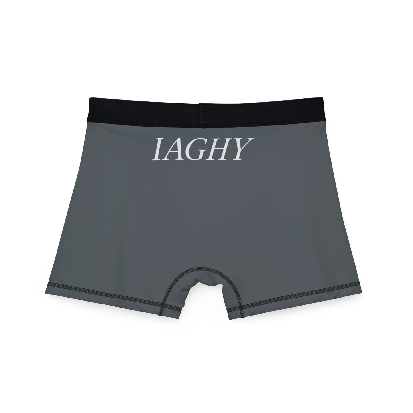 Mens Boxers — Gray Boxer Briefs with IAGHY Logo