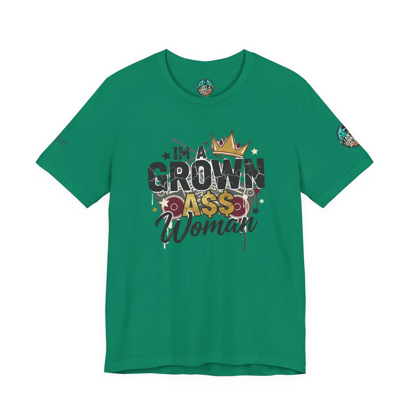 Grown Ass Woman Graphic Tee — Funny Urban Slang T‑Shirt