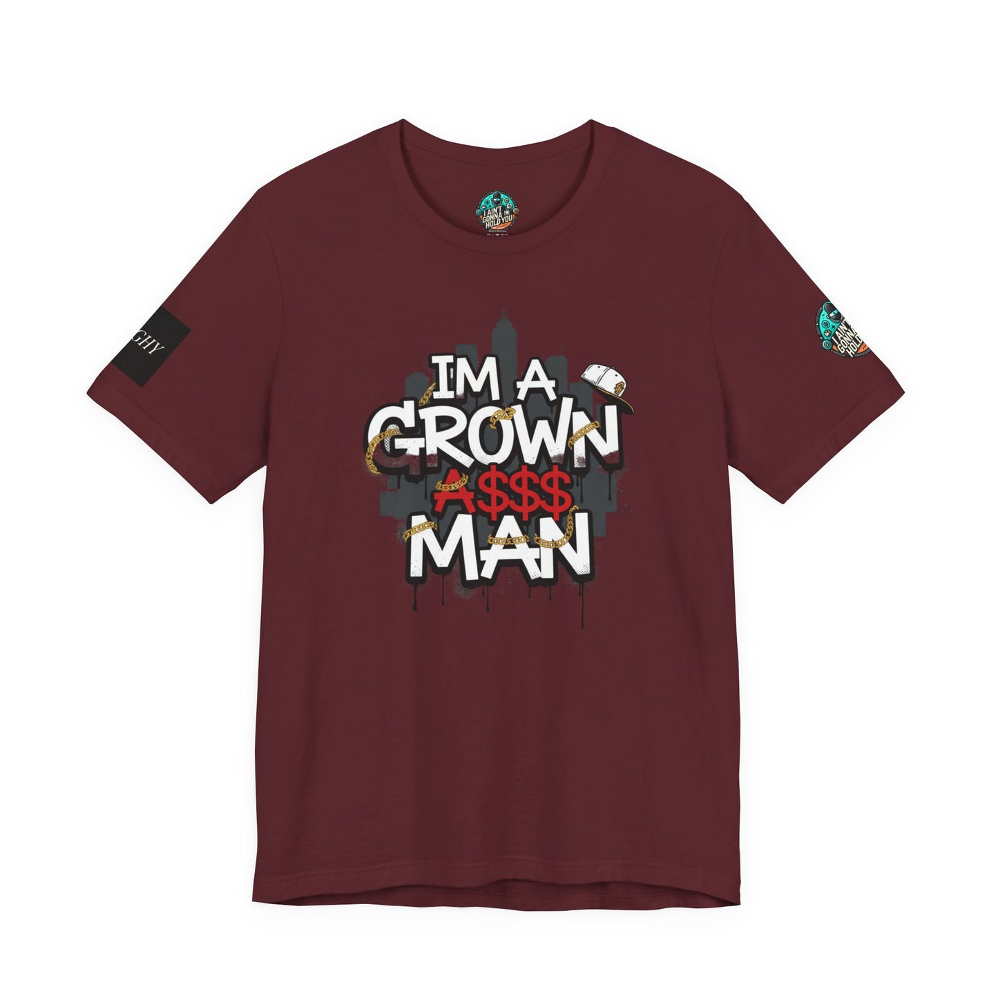 Grown Ass Man 2.0 Graphic Tee — Funny Urban Slang T‑Shirt